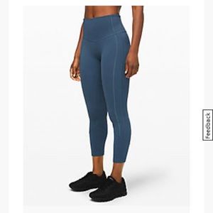 Lululemon All the Right Places 7/8 Blue Leggings